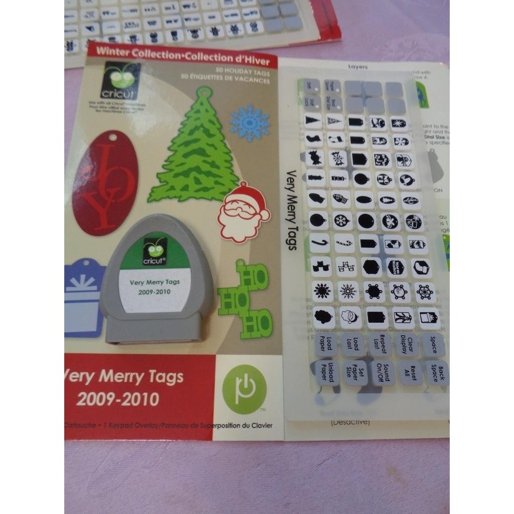 Cricut Die Cut Cartridge VERY MERRY TAGS 2009-2010 Scrapbooking
